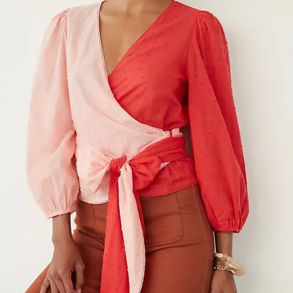 Farm Rio  Bow Crossover Blouse